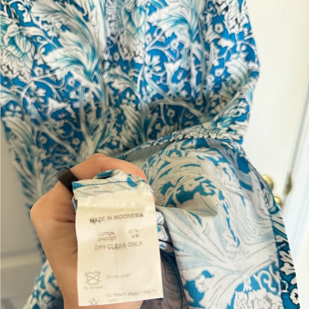 SAMANTHA SUNG Amanda Blue Floral Dress - Picture 9 of 10